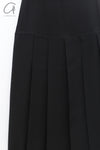 SWAYING 24 Autumn and Winter Silk Wool Pleated Skirt SW-SW24AW3B25-HEI Black